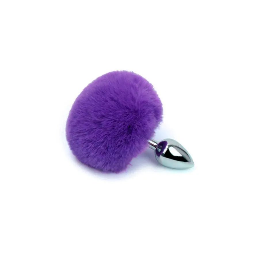 Plug Anal de Metal com Pompom
